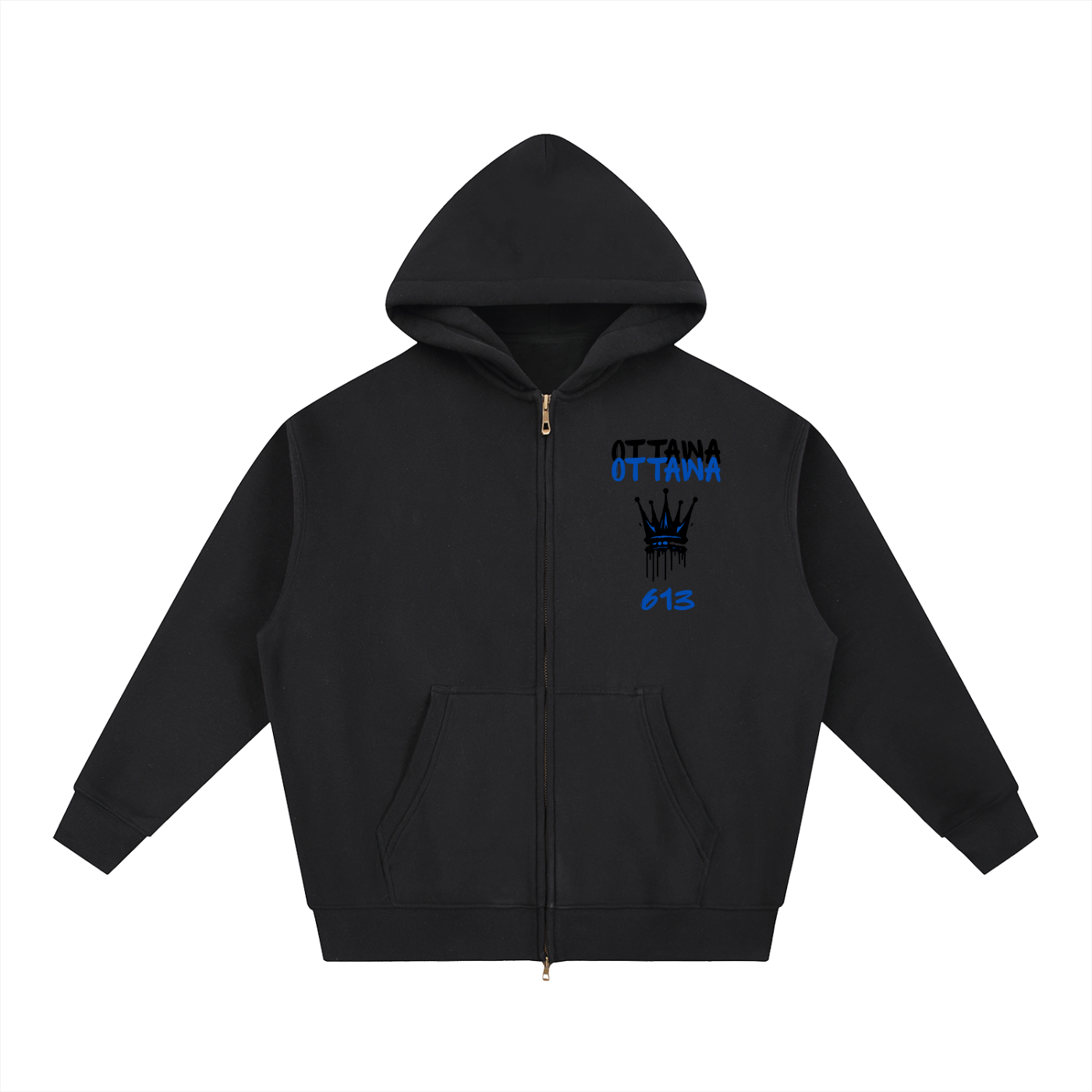 613 Print Zip-Up Hoodie (6 Colors)