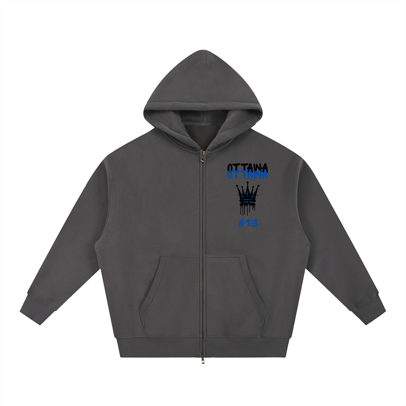 613 Print Zip-Up Hoodie (6 Colors)