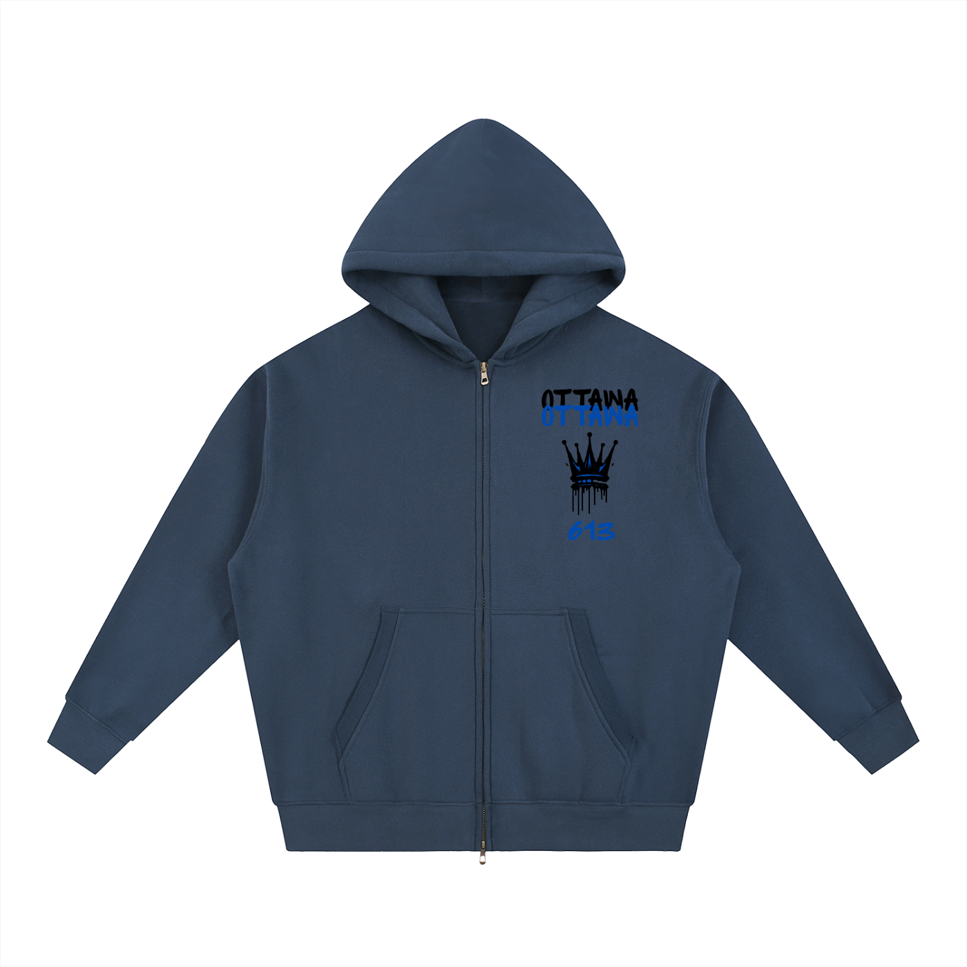 613 Print Zip-Up Hoodie (6 Colors)